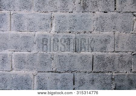 White And Gray Brick Texture On Wall