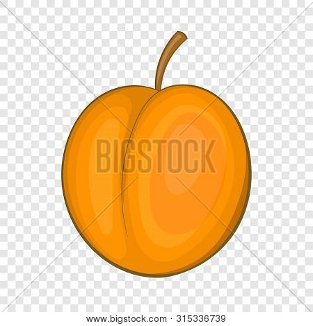 Peach Icon. Cartoon Illustration Of Peach Icon For Web