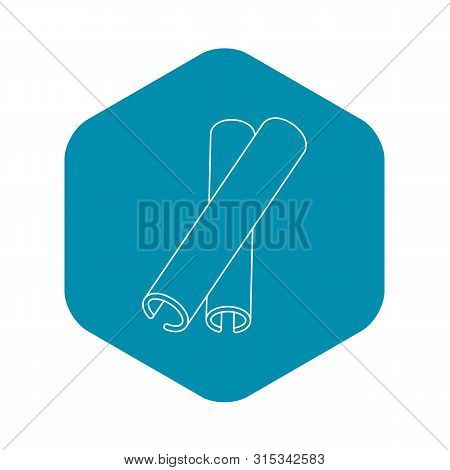 Cinnamon Stick Spice Icon. Outline Illustration Of Cinnamon Stick Spice Icon For Web