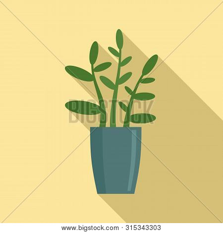 Gardenia Plant Icon. Flat Illustration Of Gardenia Plant Vector Icon For Web Design