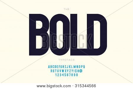 Vector Bold Font Trendy Typography For Decoration, Book, Promotion, Infographic, Poster, T Shirt, Sa