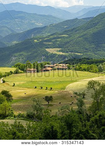Passo Del Penice, Pavia, Lombardy, Italy: Mountaain Landscape At Late Spring (june)