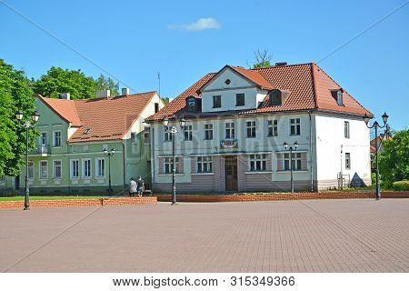 Slavsk, Russia - June 22, 2019: Phoenix Hotel On Shkolnaya Street. Kaliningrad Region. The Russian T