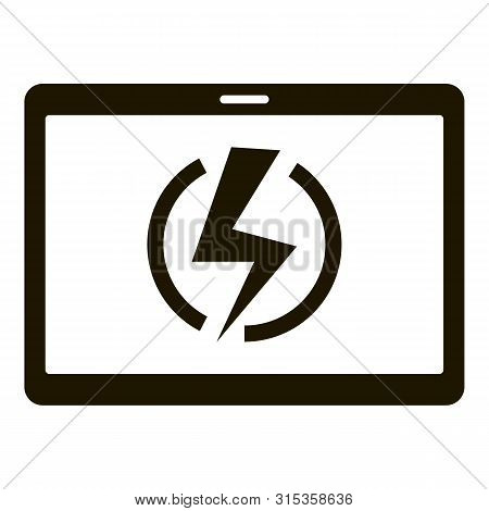 Super Charge Tablet Icon. Simple Illustration Of Super Charge Tablet Vector Icon For Web Design Isol
