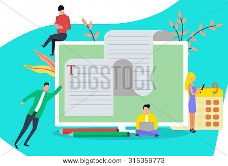 The Web Page Design Templates For Language Courses, E-learning, Online Education Is Shown. Modern Ve