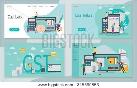 Good And Service Tax Gst Concept With Finanical Elements Or Concept Of Online Payment, Management Ar
