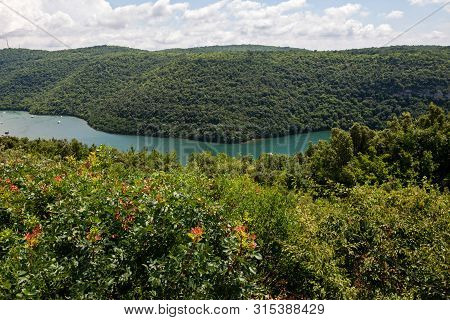 Limski Canal Also Called Limski Fjord In Istria Near Rovinj