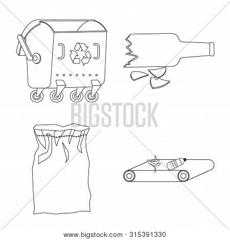 Vector Illustration Of Order And Recycling Icon. Set Of Order And Sort Vector Icon For Stock.
