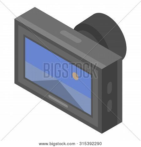 Road Car Dvr Icon. Isometric Of Road Car Dvr Vector Icon For Web Design Isolated On White Background
