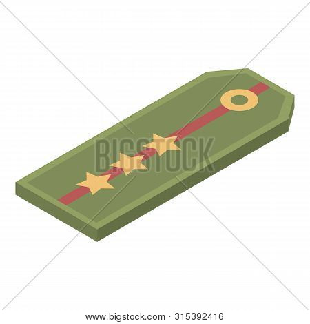Military Pagon Icon. Isometric Of Military Pagon Vector Icon For Web Design Isolated On White Backgr