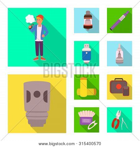 Isolated Object Of Technology And Taste Sign. Collection Of Technology And Trendy Stock Symbol For W
