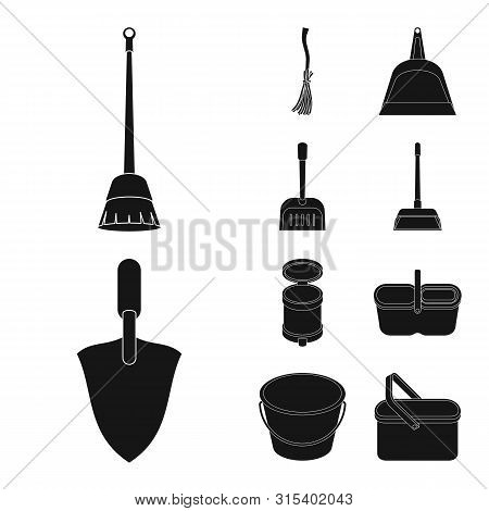 Isolated Object Of Service And Washing Icon. Collection Of Service And Housework Vector Icon For Sto