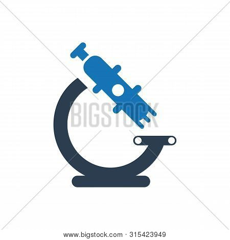 Beautiful, Meticulously Designed Microscope Icon. Vector Graphics