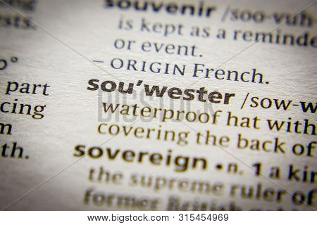 Word Or Phrase Souwester In A Dictionary