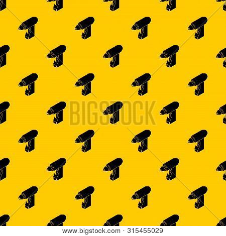 Manual Welding Torch Pattern Seamless Vector Repeat Geometric Yellow For Any Design