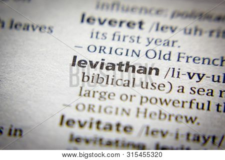 Word Or Phrase Leviathan In A Dictionary