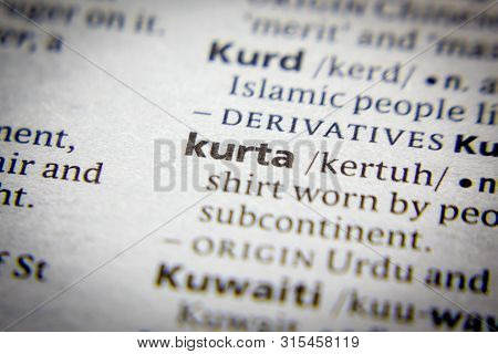 Word Or Phrase Kurta In A Dictionary