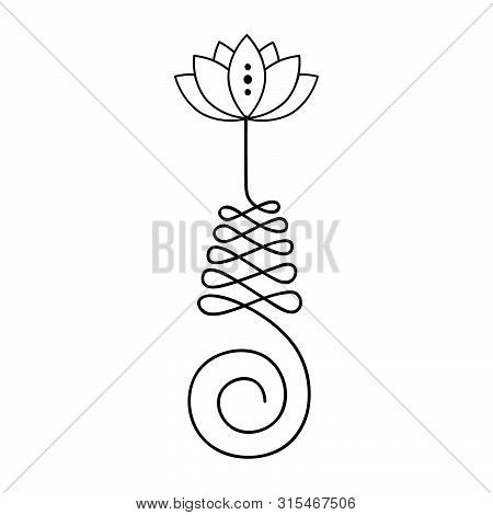 Unalome, Buddhist Symbol For Life Path , Vector