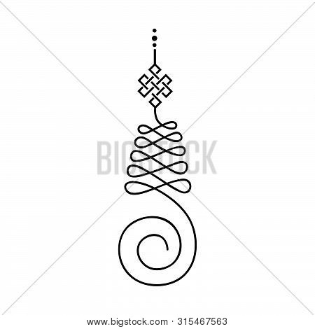 Unalome, Buddhist Symbol For Life Path , Vector