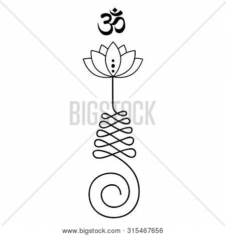 Unalome, Buddhist Symbol For Life Path , Vector