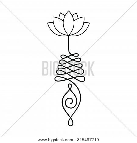 Unalome, Buddhist Symbol For Life Path , Vector