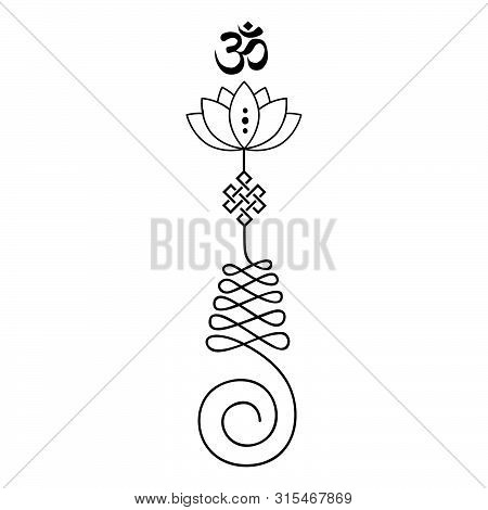 Unalome, Buddhist Symbol For Life Path , Vector