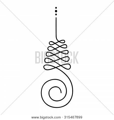 Unalome, Buddhist Symbol For Life Path , Vector