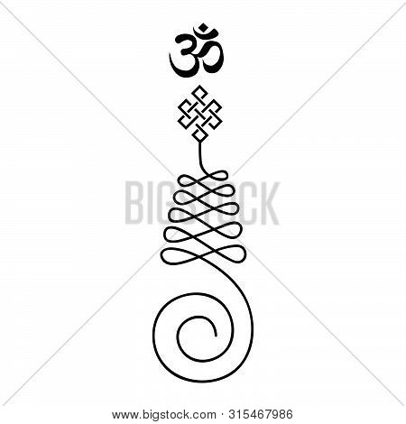 Unalome, Buddhist Symbol For Life Path , Vector