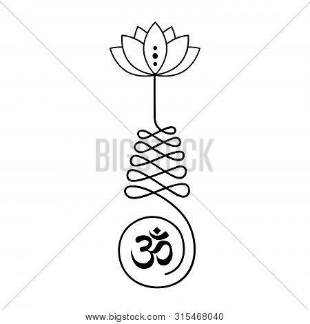 Unalome, Buddhist Symbol For Life Path , Vector