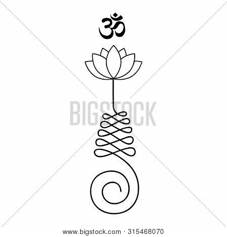 Unalome, Buddhist Symbol For Life Path , Vector