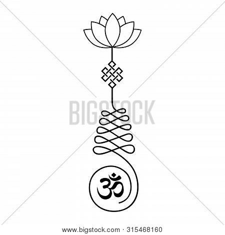 Unalome, Buddhist Symbol For Life Path , Vector