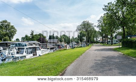 Mobile Home Parking Place Passantenhaven De Kalkovens, Gorredijk, Friesland, The Netherlands. Road A