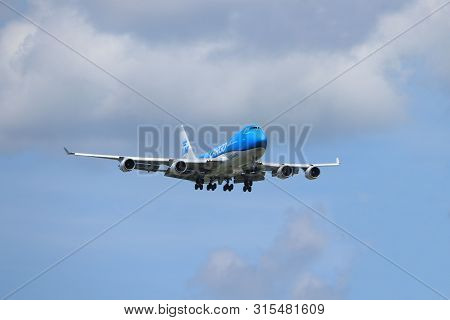 Amsterdam, The Netherlands - July 21st 2019: Ph-ckb Klm Royal Dutch Airlines Boeing 747-400f On Fina