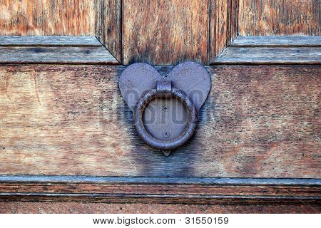 heurtoir de porte coeur