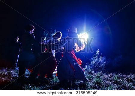 Bolshaya Rechka, Russia - June 25 2017: Celebrating Of Belorussian Holiday Ivan Kupala Near The Rive