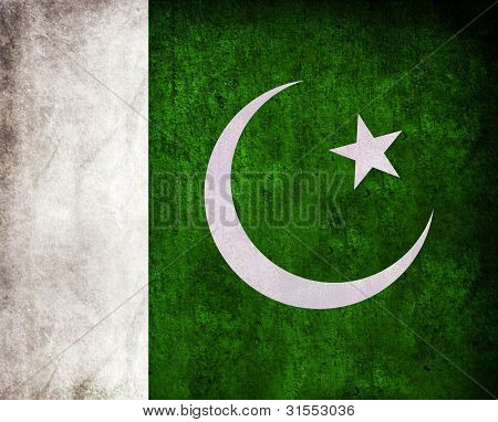 Pakistan Fahne grunge