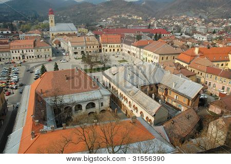 Аэрофотоснимок города Бая-Маре, Румыния