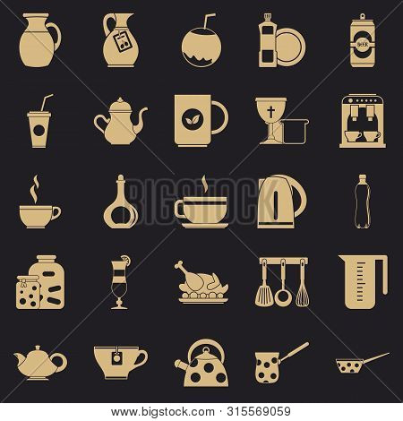 Delftware Icons Set. Simple Set Of 25 Delftware Icons For Web For Any Design