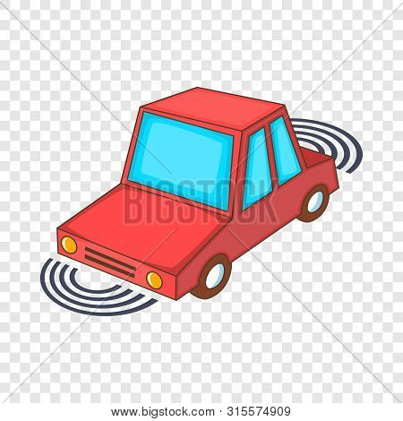 Parking Assist System Icon. Cartoon Illustration Of Parking Assist System Icon For Web Design