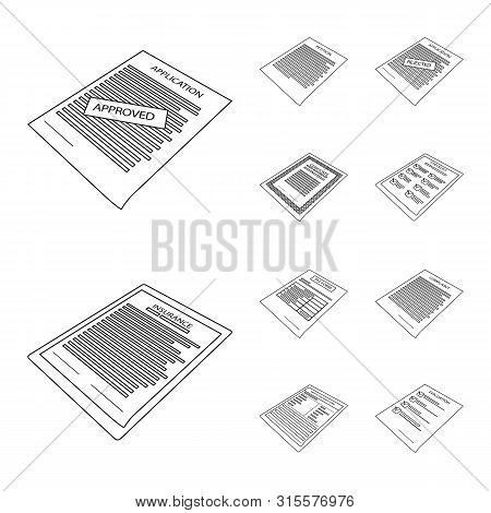 Isolated Object Of Business And Id Sign. Set Of Business And Office Vector Icon For Stock.