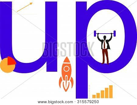 Thumb Up Vector Icon. Style Is Flat Symbol, Cobalt Color, Rounded Angles