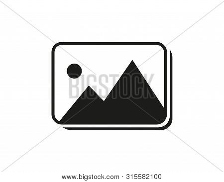 Imege Isolated Icon. Symbol Of Gallery. Picture Sign For Web Or Application. Photo Or Album Element.