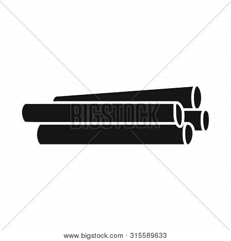 Vector Illustration Of Log And Oak Icon. Set Of Log And Stacked Stock Vector Illustration.
