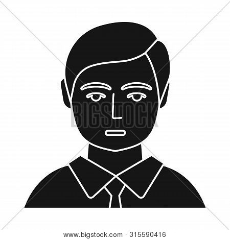 Vector Illustration Of Boy And Hairdo Icon. Collection Of Boy And Young Vector Icon For Stock.