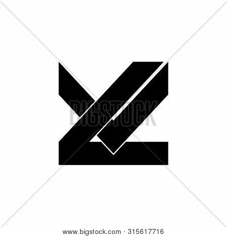 Letter Lv Simple Geometric Logo Vector Unique Unusual Simple Concept