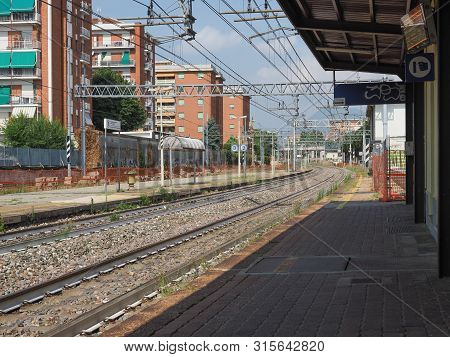 Collegno Train Station In Collegno