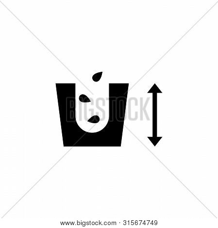 Seeding, Agriculture, Planting Seeds. Flat Vector Icon Illustration. Simple Black Symbol On White Ba