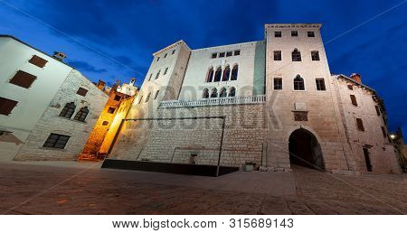 View Ot The Venetian Palace Called Soardo - Bembo Castle In Valle - Bale, Istria. Croatia