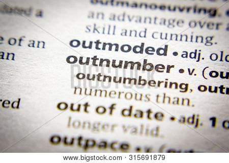 Word Or Phrase Outnumber In A Dictionary