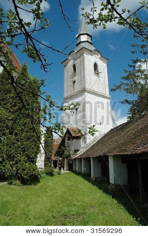 Église de Darjiu (Szekelyderzs) fortifié de Harghita, Roumanie. Patrimoine de l'UNESCO
